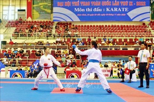 Kết thúc môn karate tại Đại hội Thể thao toàn quốc lần thứ IX: Đoàn Hà Nội dẫn đầu
