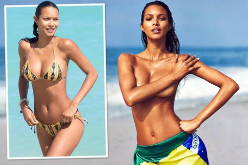 Siêu mẫu Lais Ribeiro cởi áo ngực cổ vũ tuyển Brazil