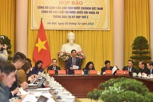 Công bố lệnh của Chủ tịch nước về 6 luật vừa được Quốc hội thông qua
