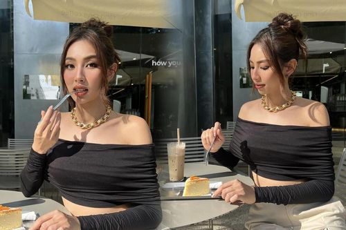 Thùy Tiên lên đồ 'sương sương' đi uống cà phê: Dạo phố thôi mà cũng sang chảnh hết nấc