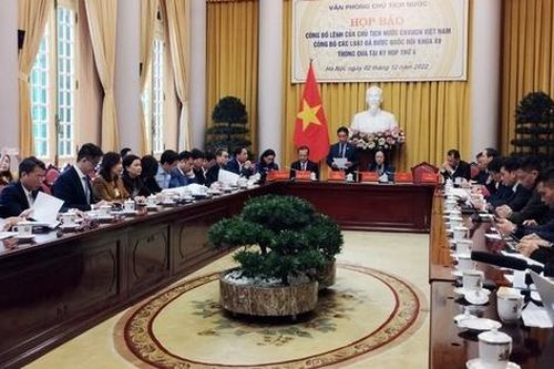 Công bố lệnh của Chủ tịch nước đối với 6 luật vừa được Quốc hội thông qua
