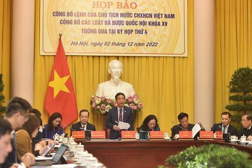 Công bố Lệnh của Chủ tịch nước công bố sáu luật vừa được Quốc hội thông qua