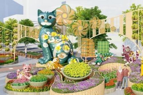Lần đầu tiên Đường hoa Nguyễn Huệ xuất hiện cầu kính
