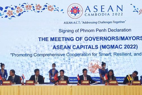 Đoàn đại biểu thành phố Hà Nội dự Hội nghị Thị trưởng Thủ đô các nước ASEAN và Diễn đàn Thị trưởng ASEAN