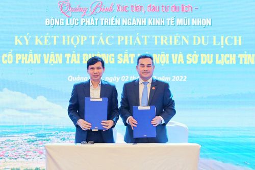 Hợp tác vận chuyển khách du lịch bằng đường sắt đến Quảng Bình