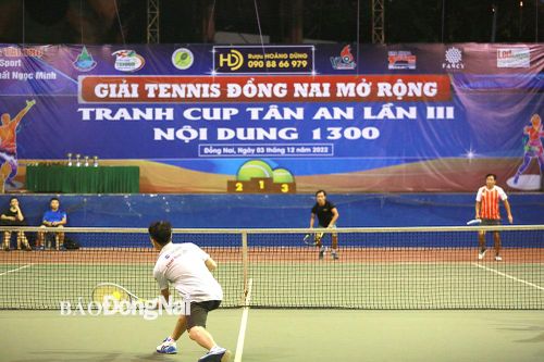 34 đôi VĐV tranh tài Giải quần vợt Đồng Nai mở rộng - cúp Tân An lần 3 năm 2022