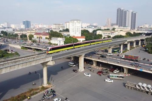 Tàu điện Nhổn – ga Hà Nội đạt hiệu suất 100% trong ngày đầu chạy thử