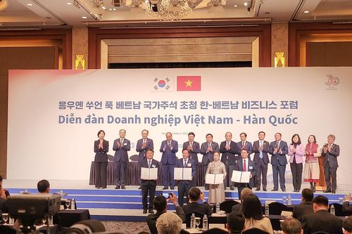 Long An trao thỏa thuận hợp tác cùng tổ hợp các nhà đầu tư Hàn Quốc và Saigontel