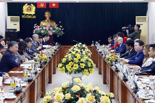 Bộ trưởng Tô Lâm tiếp đoàn Hội đồng Kinh doanh Hoa Kỳ - ASEAN