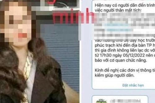 Tìm thấy nữ giáo viên sau hơn một ngày mất liên lạc