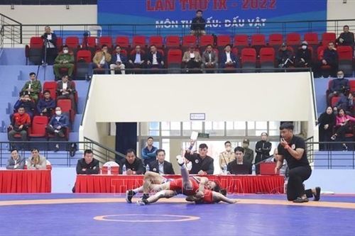 Đại hội Thể thao toàn quốc 2022: 'Ngày Vàng' của môn đấu vật Hà Nội