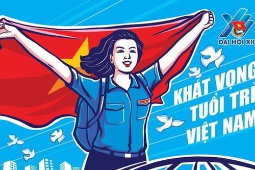 Những bức tranh cổ động Đại hội Đoàn toàn quốc lần thứ XII
