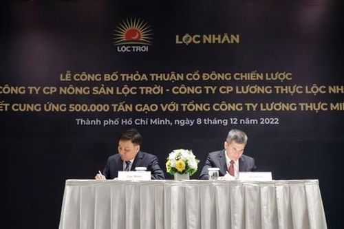 Lộc Trời cung ứng 500.000 tấn gạo cho Tổng công ty Lương thực miền Bắc trong năm 2023