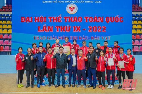 Vật tự do nữ Thanh Hóa xuất sắc giành ngôi thứ Ba toàn đoàn tại Đại hội thể thao toàn quốc 2022