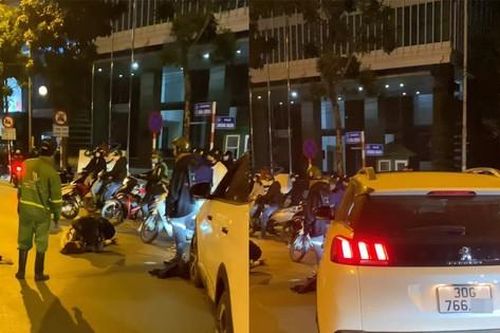 Cô gái lái ô tô tông nhiều người đi bộ ở Hà Nội