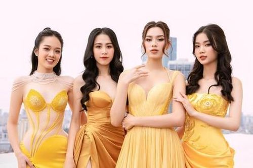 Đỗ Thị Hà khoe chân dài 1,1 m cùng top 3 Người đẹp tài năng Hoa hậu Việt Nam 2022