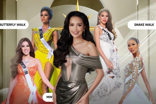 4 kiểu catwalk của 'chị em Hoàn vũ' mà Ngọc Châu nên dắt túi, fan hốt hoảng: Ủa - Kim Duyên đâu?