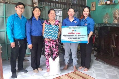 Huyện đoàn Chợ Mới tổ chức hoạt động tình nguyện mùa đông 2022