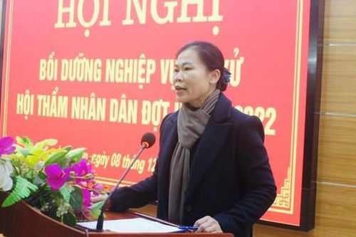 TAND tỉnh Lạng Sơn tổ chức Hội nghị bồi dưỡng nghiệp vụ xét xử cho Hội thẩm nhân dân đợt II năm 2022