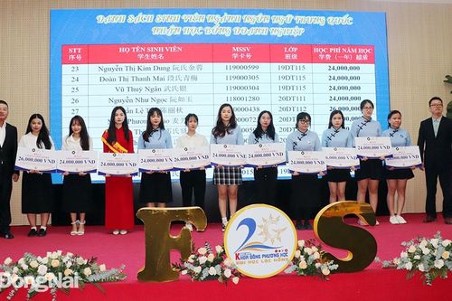 Khoa Đông phương học, Trường đại học Lạc Hồng tiếp nhận hơn 1,1 tỷ đồng học bổng