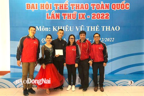 Đồng Nai dẫn đầu toàn đoàn môn Khiêu vũ thể thao Đại hội Thể thao toàn quốc 2022