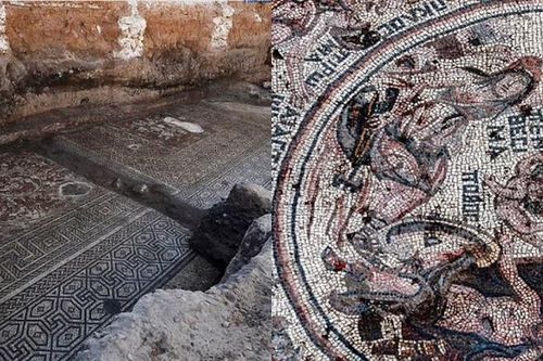 Khai quật 'Bức tranh báu vật' khổng lồ ở Syria, bí mật dần hé lộ