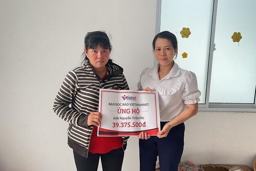 Anh Nguyễn Trần Phi được bạn đọc ủng hộ gần 40 triệu đồng