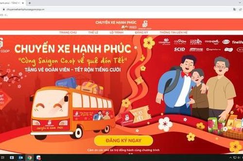 Tiếp nhận đăng ký 'Chuyến xe 0 đồng' đưa người lao động về quê ăn Tết