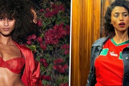 Thiên thần Victoria's Secret cổ vũ ĐT Morocco theo cách đặc biệt