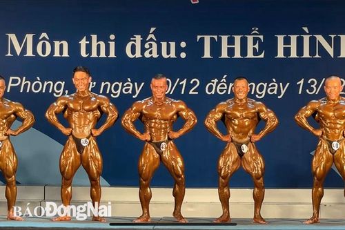 Đồng Nai xếp hạng nhì toàn đoàn môn thể hình