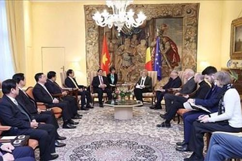 Thủ tướng Chính phủ Phạm Minh Chính hội kiến Chủ tịch Hạ viện Bỉ Eliane Tillieux