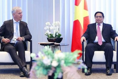 Thủ tướng Phạm Minh Chính tiếp Chủ tịch Liên minh Bỉ-Việt
