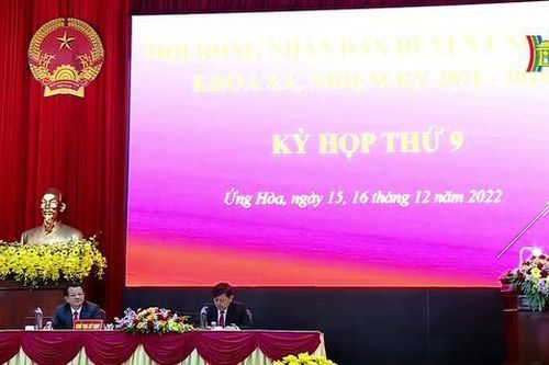 Kỳ họp thứ 9 HĐND huyện Ứng Hòa khóa 20