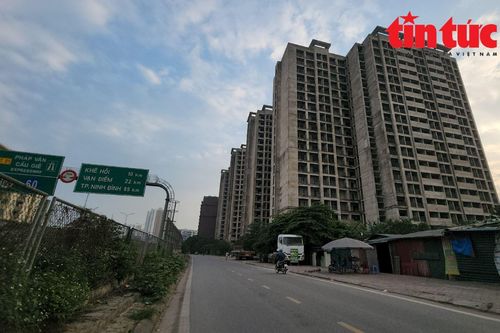 Các khối nhà ở học sinh, sinh viên Pháp Vân - Tứ Hiệp bỏ hoang, xuống cấp