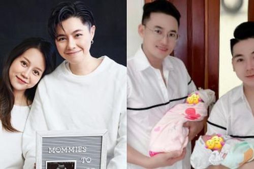 Cuộc sống của 2 gia đình Vbiz: An Nguy sinh con gái ở Mỹ, cặp đôi sao Việt cùng lên chức bố bỉm sữa
