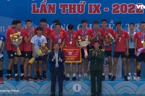 Đội bóng chuyền nam Quân đội giành huy chương Vàng Đại hội Thể thao toàn quốc lần thứ IX