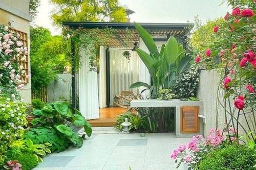 Vườn nhà nhỏ xinh nhưng góc nào cũng đẹp lung linh