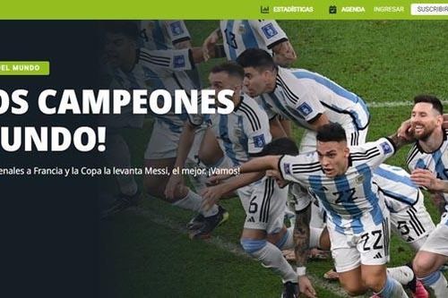 Báo chí Argentina: 'Chúng tôi là nhà vô địch thế giới'