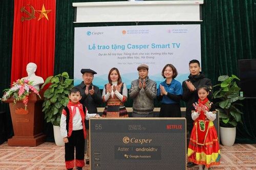 Casper Việt Nam trao tặng Smart TV cho các em học sinh vùng cao Hà Giang