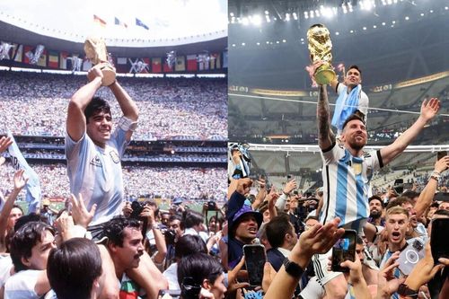 Messi được tôn vinh giống Diego Maradona