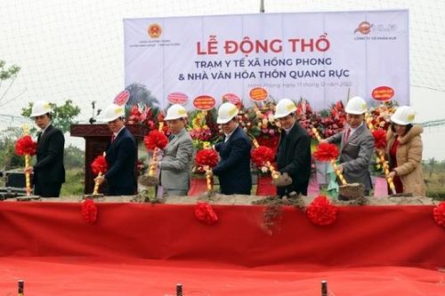 Động thổ 2 công trình an sinh xã hội tại Hải Dương do Công ty KLB tài trợ