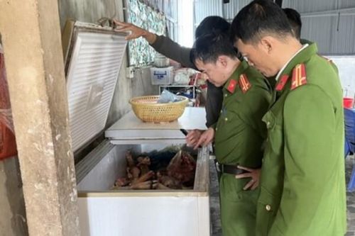Phát hiện cơ sở kinh doanh tập kết 400kg sản phẩm động vật không rõ nguồn gốc xuất xứ