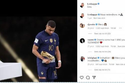 Mbappe tuyên bố mạnh mẽ sau thất bại ở chung kết World Cup 2022