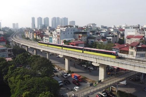 Hoàn thành chạy thử đoạn tuyến trên cao đường sắt Nhổn – ga Hà Nội
