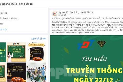 Dùng hình ảnh lính Mỹ quảng bá cuộc thi tìm hiểu ngày truyền thống quân đội