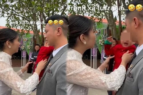 Dự đám cưới của ba mẹ, con trai 'khóc thét' khi thấy mặt cô dâu