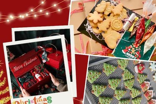 Giới trẻ 'bắt trend' vẽ bánh quy đường Icing Cookies, làm hộp quà Giáng sinh độc lạ