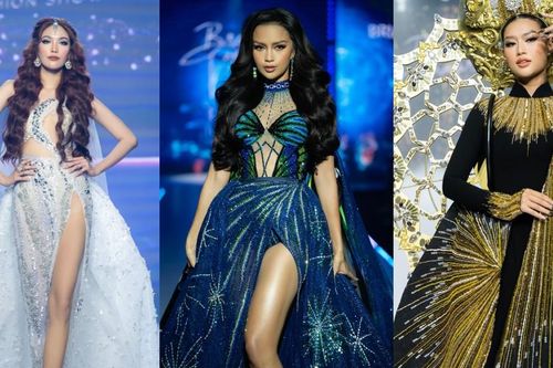 Dàn hoa hậu, á hậu quy tụ trên sân khấu 'Brave heart fashion show'