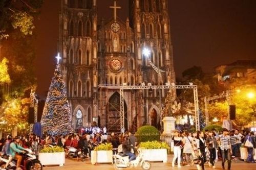 Miền Bắc không mưa, trời rét đậm trong đêm Giáng sinh
