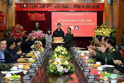 Báo Quân đội nhân dân trao giải dự đoán đúng kết quả World Cup 2022